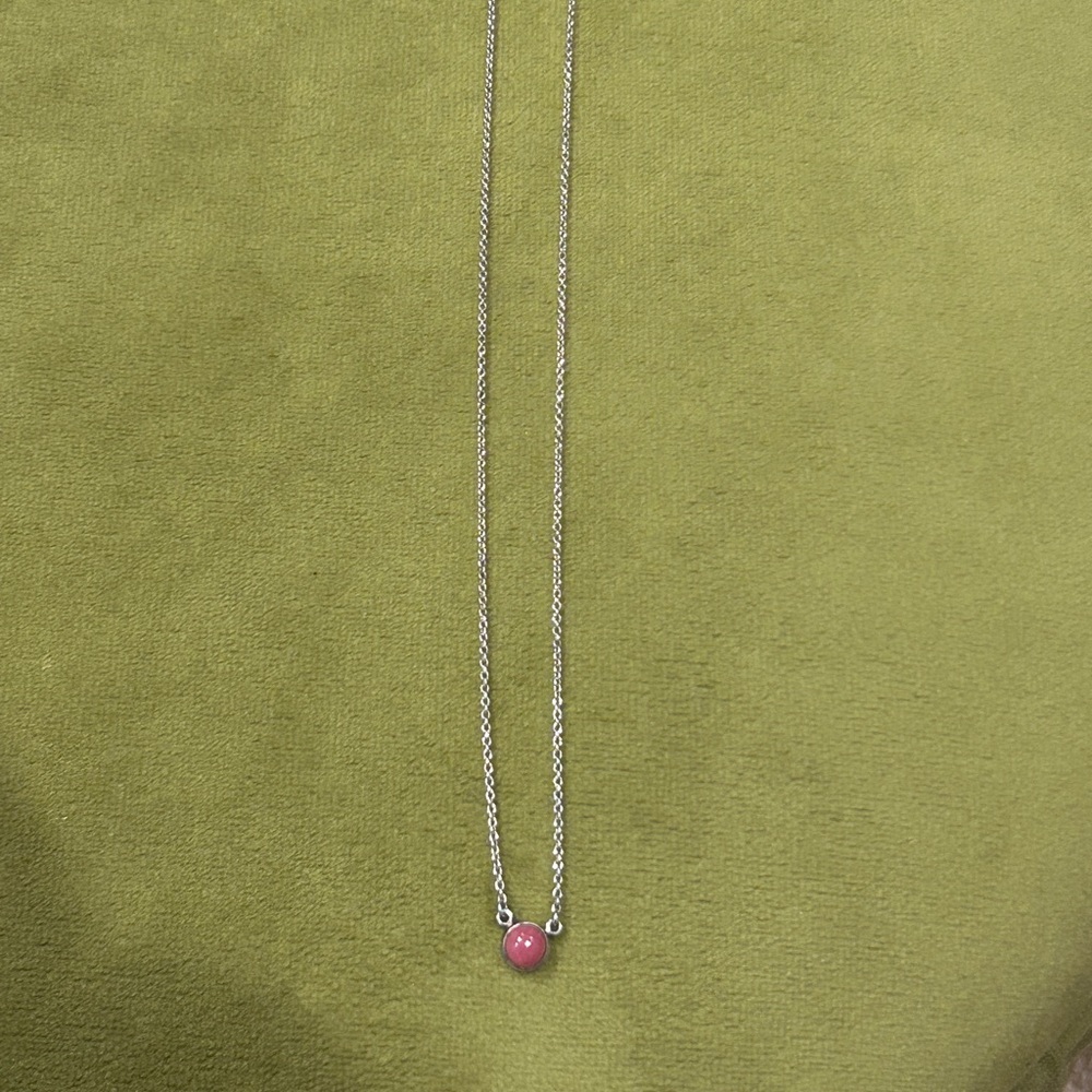 Tiffany and Co Elsa Peretti Rhodonite Necklace